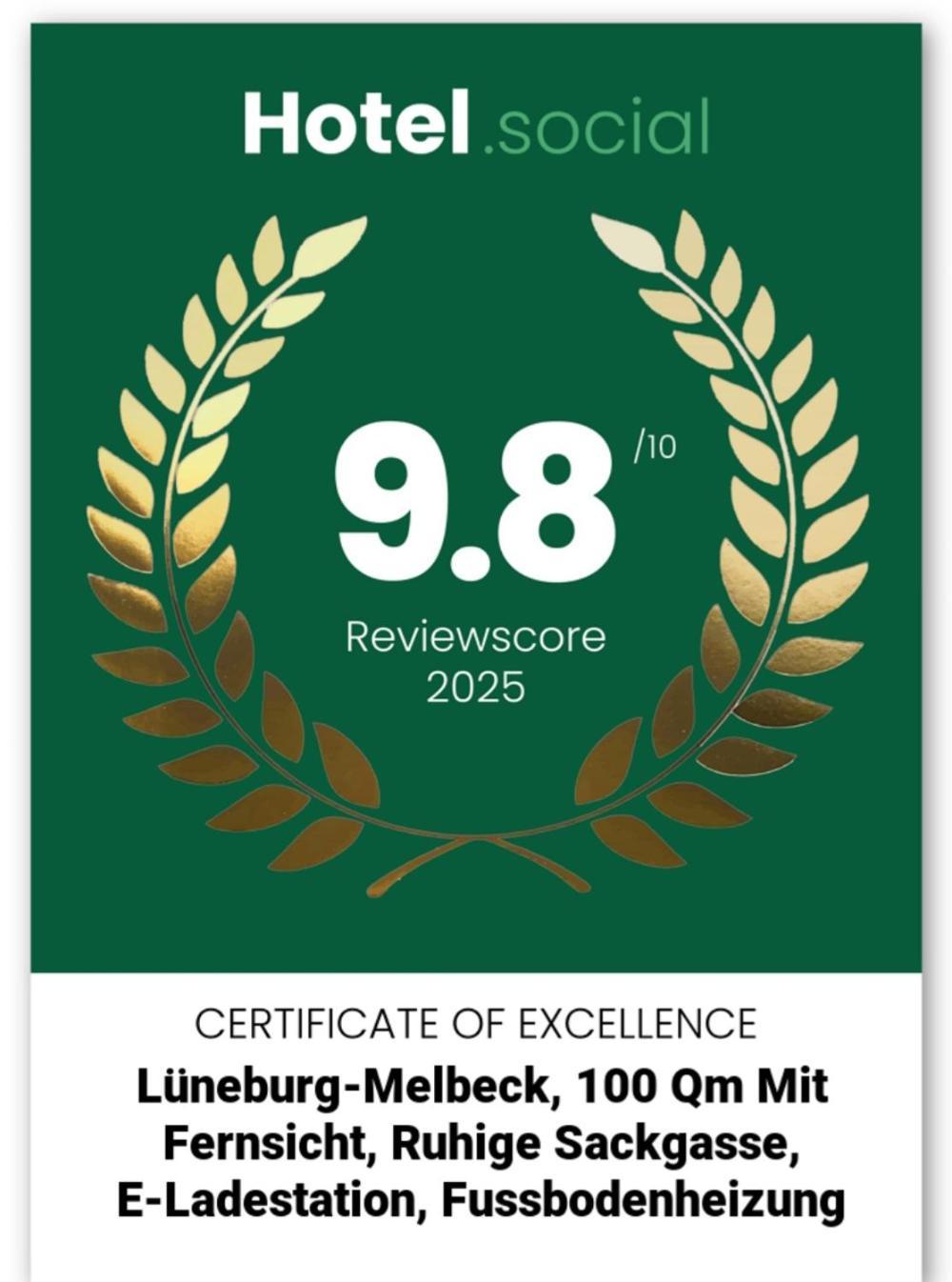 Lueneburg-Melbeck, 105 Qm Mit Fernsicht, Ruhige Sackgasse, Fussbodenheizung, Wallbox Gegen Gebuehr Eksteriør billede
